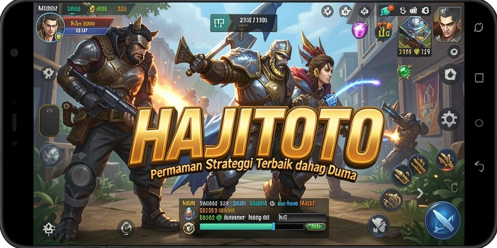 Tampilan gameplay yang menegangkan di HAJITOTO.