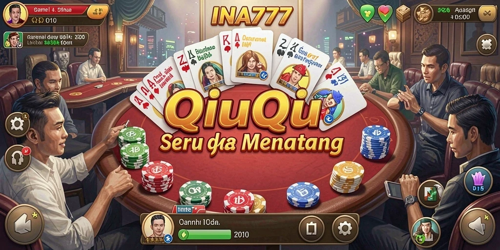 Tampilan gameplay QiuQiu yang menarik dan kompetitif.