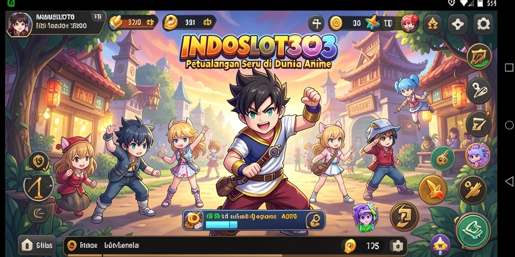 Tampilan menawan dari gameplay INDOSLOT303 yang penuh karakter Anime.