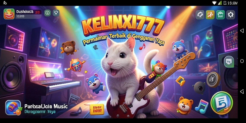 Tampilan permainan KELINCI777 dengan alunan musik yang dinamis.