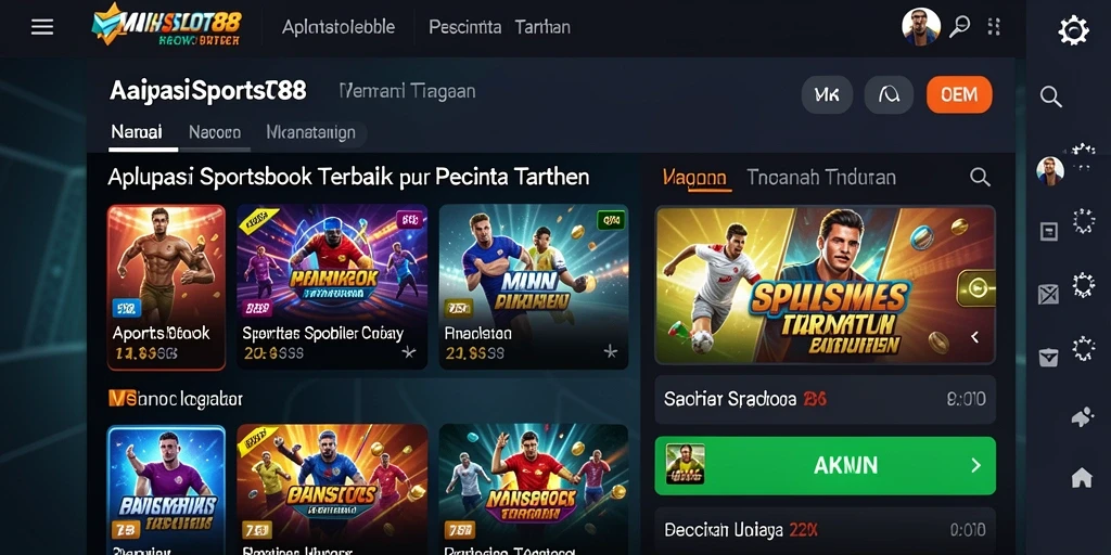 Tampilan utama MAINSLOT88 dengan berbagai pilihan taruhan olahraga.