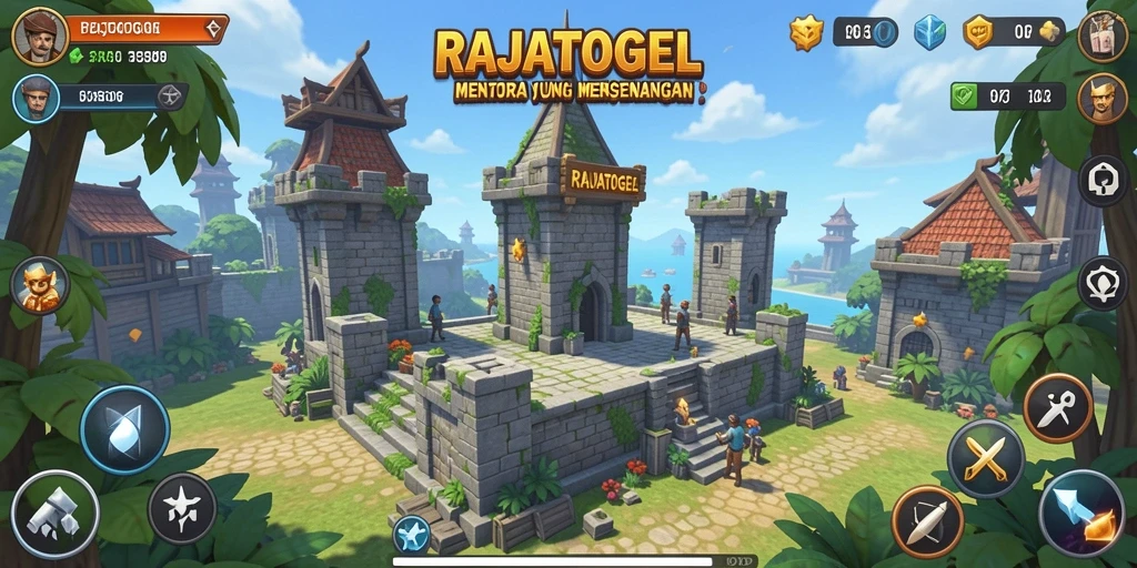 Tampilan screenshot utama RAJATOGEL yang menampilkan aksi pertahanan menara.