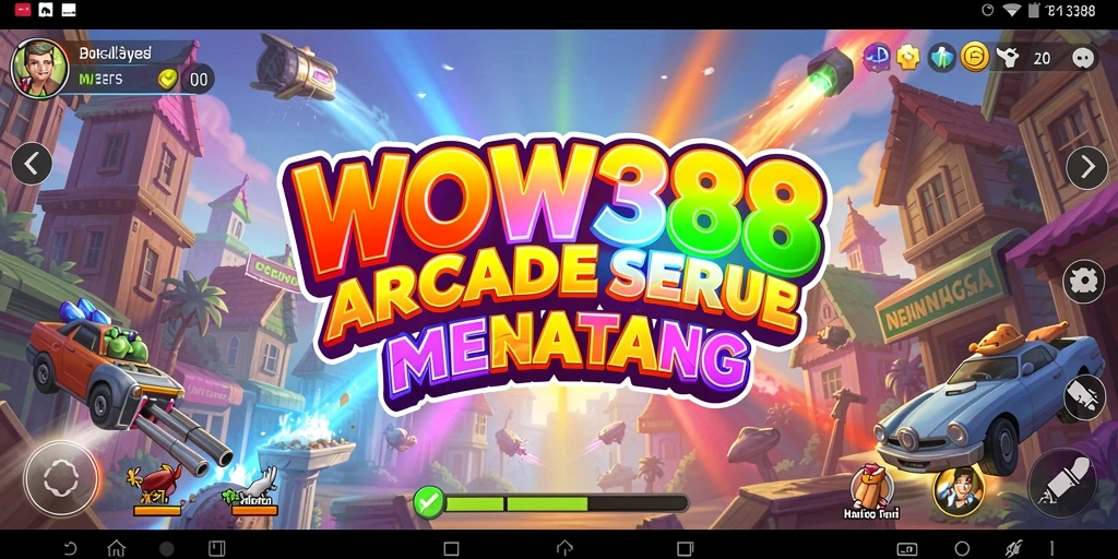 Tampilan gameplay WOW388 yang penuh warna dan menarik.